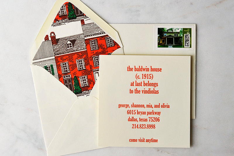Row Houses Vintage Paper